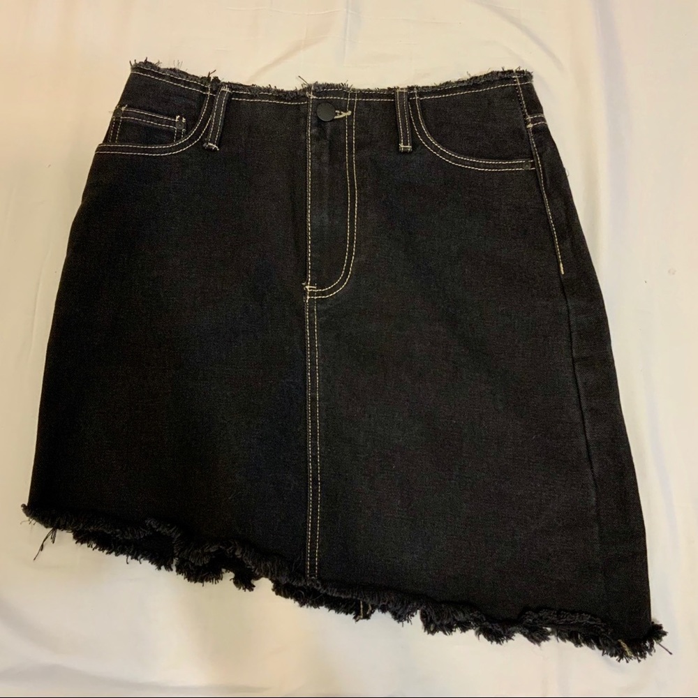 New Forever21  black denim jeans skirt